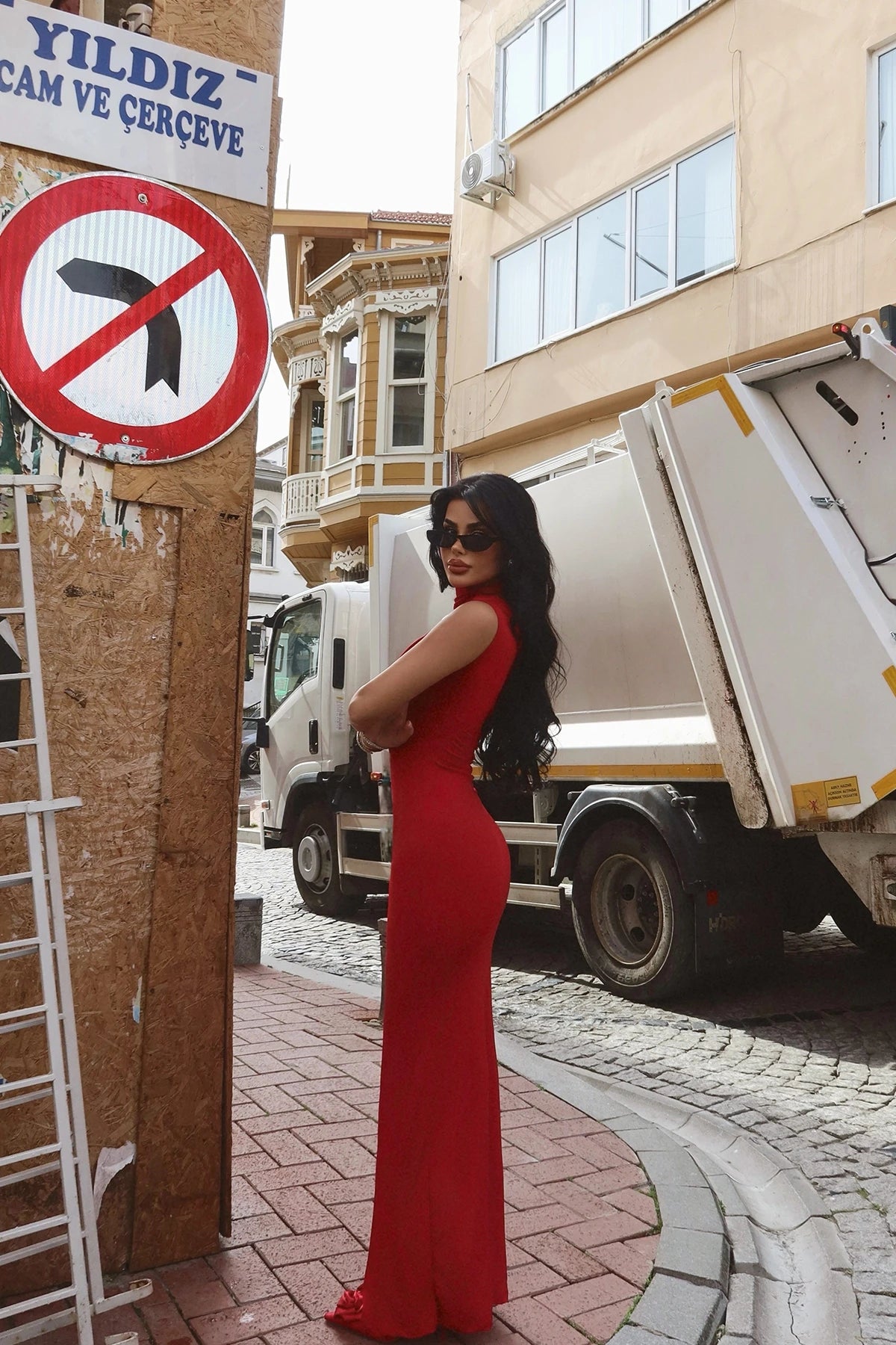 Red Marcia Long Dress