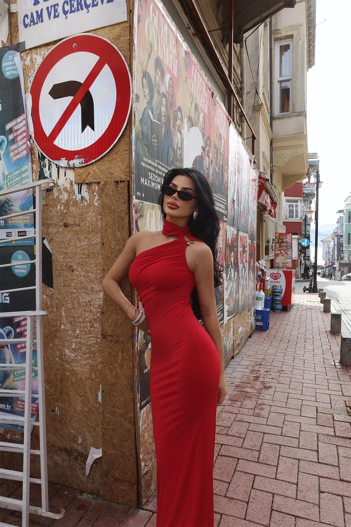 Red Marcia Long Dress