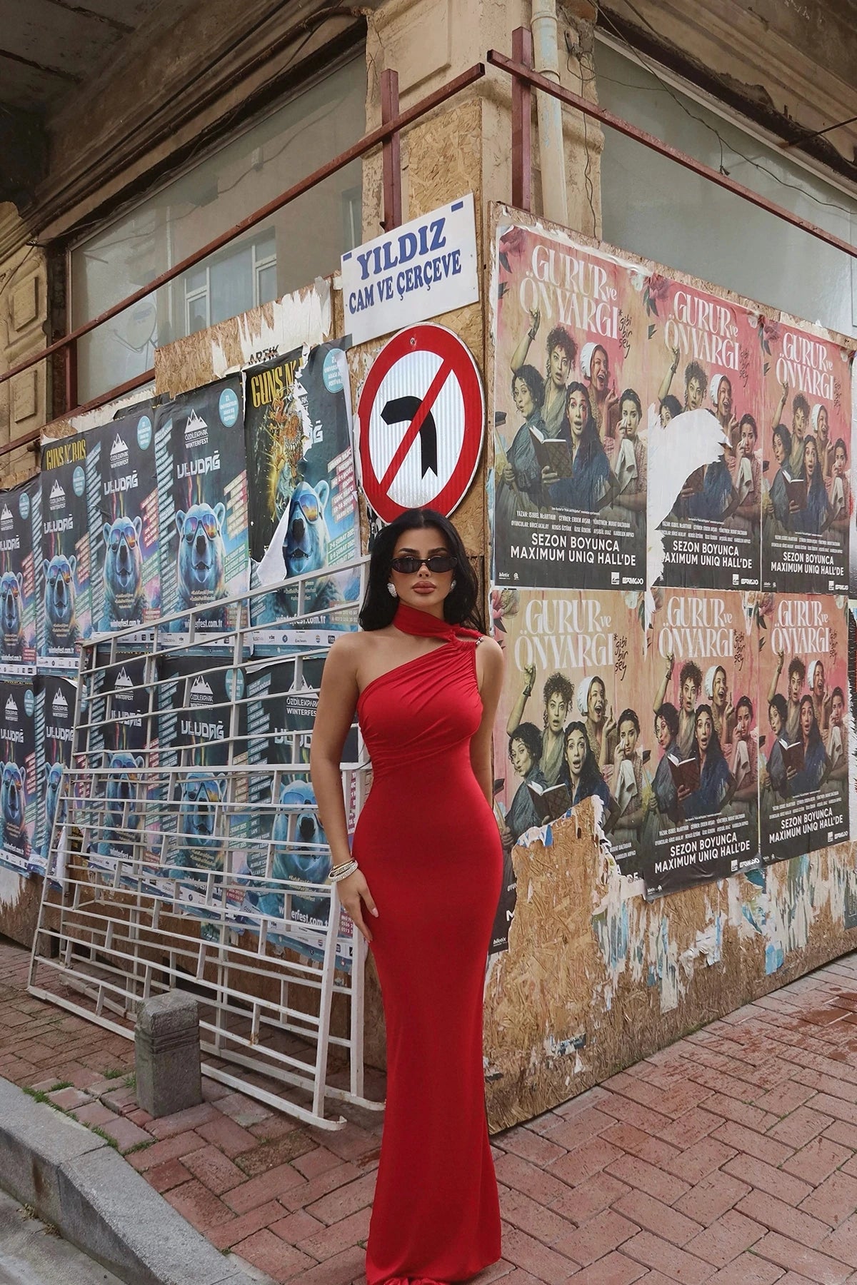 Red Marcia Long Dress