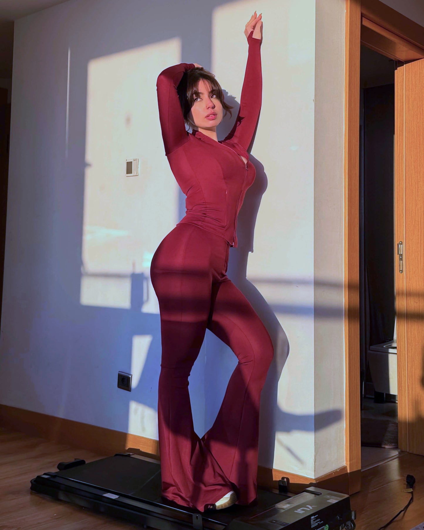 Burgundy  SCUBA FABRIC SET