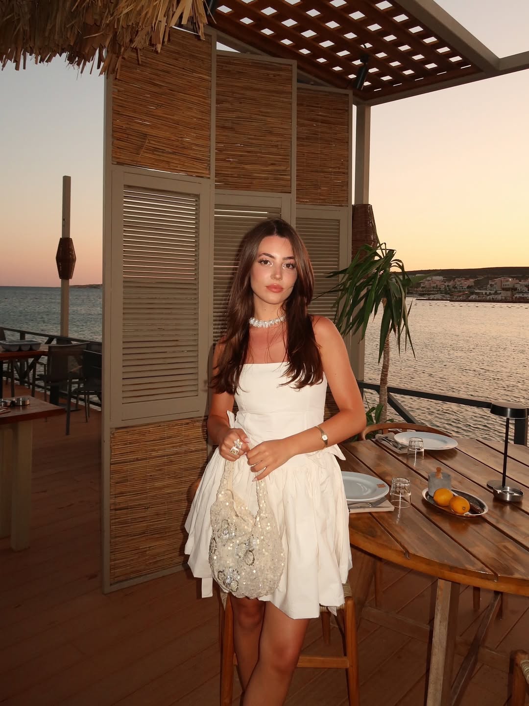 White Strapless Mini Dress