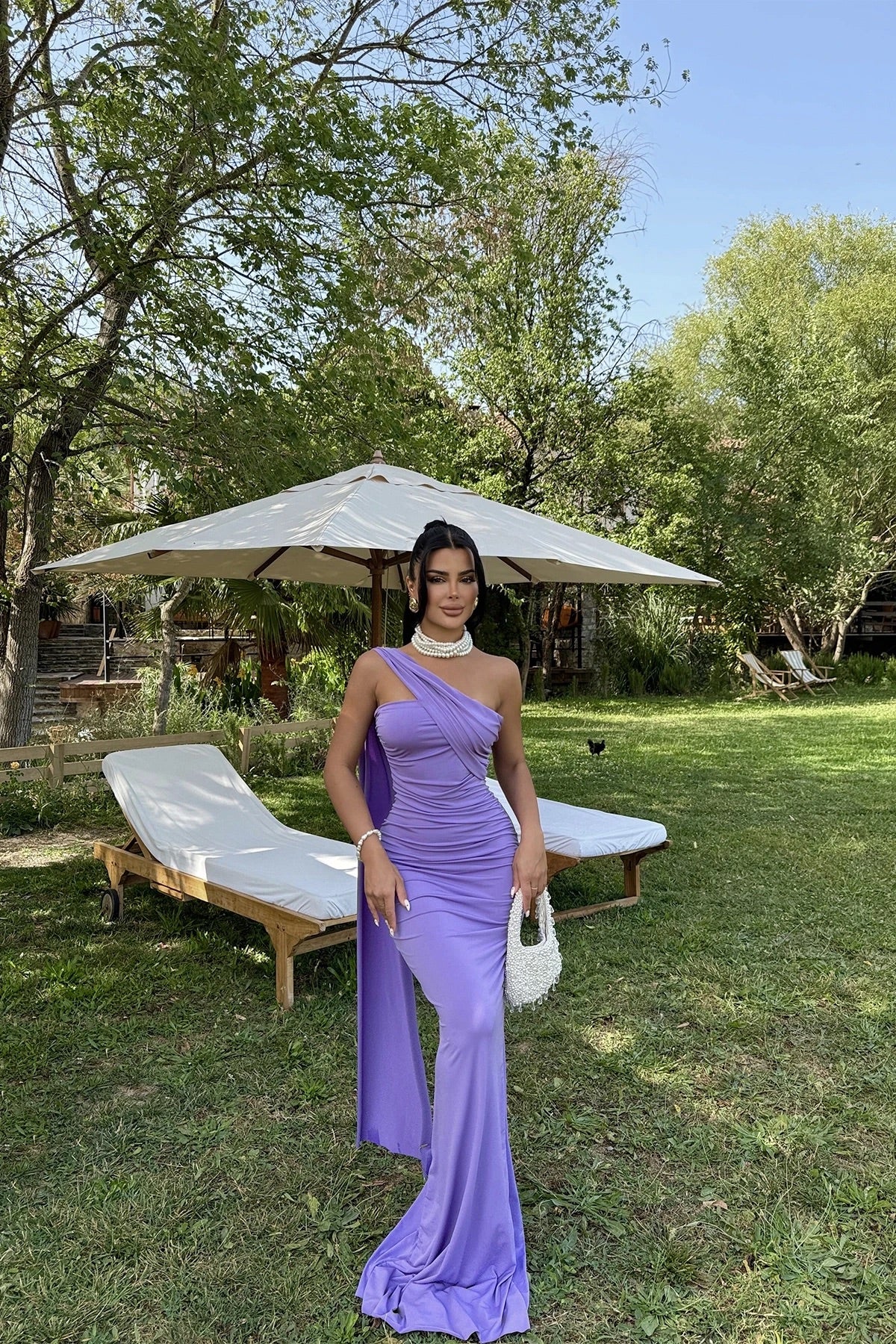 Purple Coraline Tie Dress