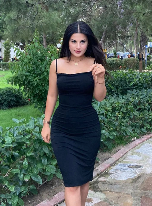 Black Collar Knitted Dress