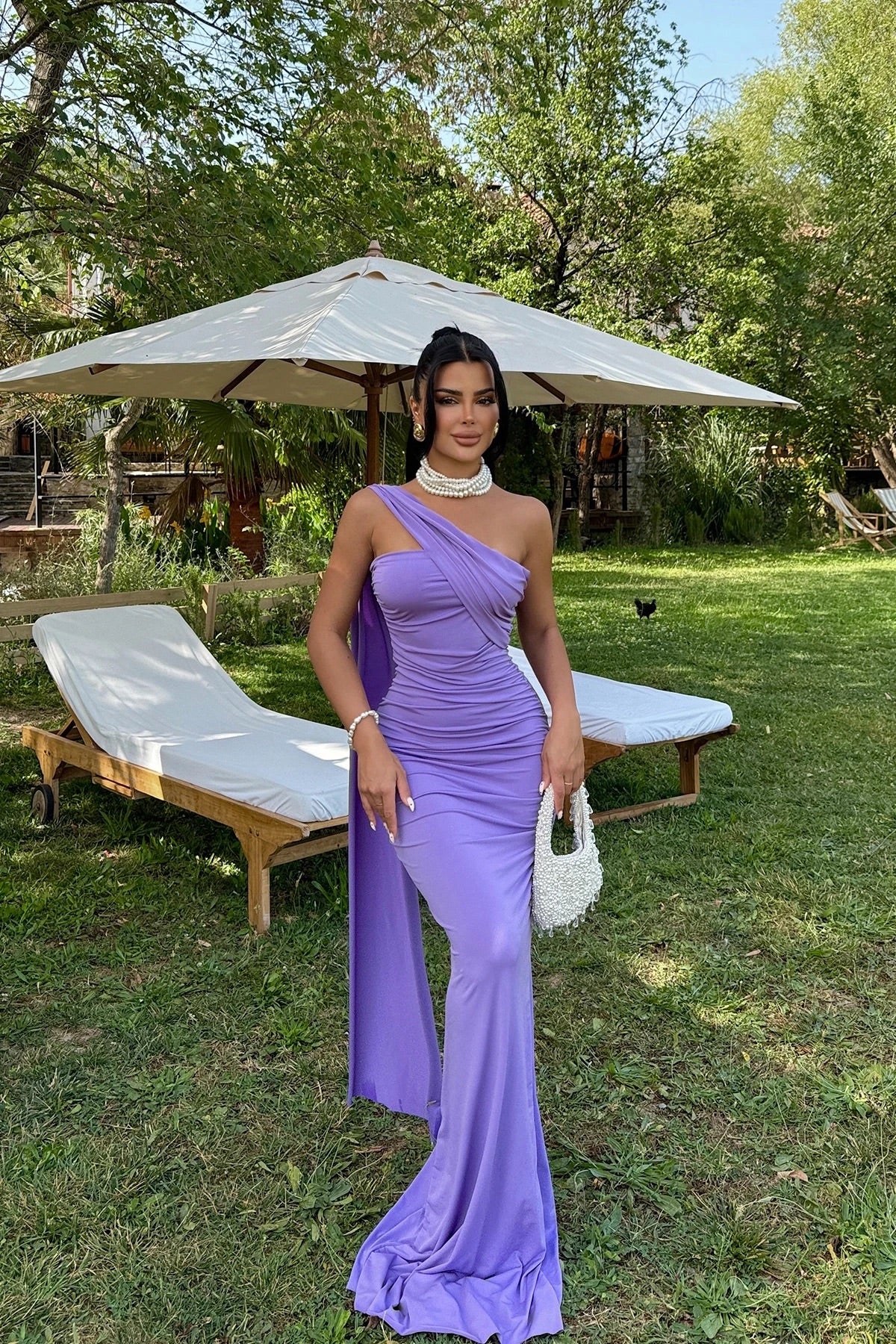Purple Coraline Tie Dress