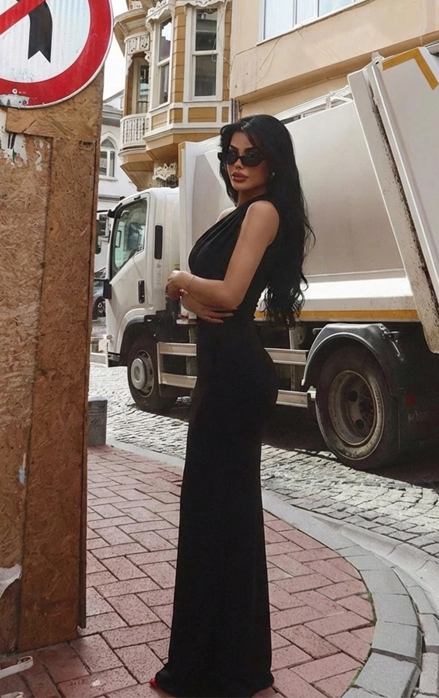 Black Marcia Long Dress