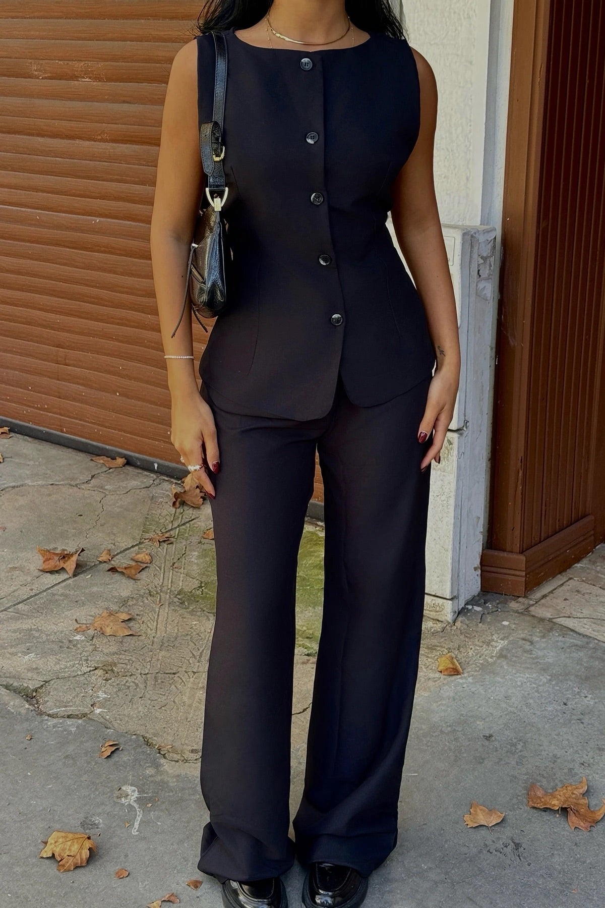 Black Trouser Suit