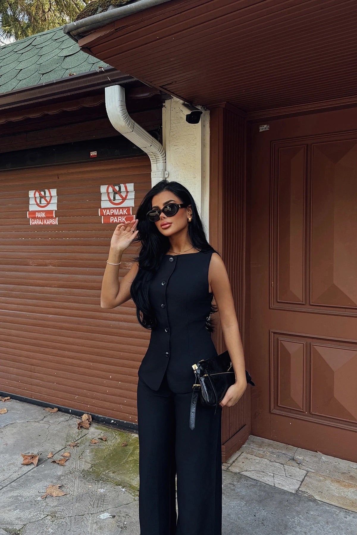 Black Trouser Suit