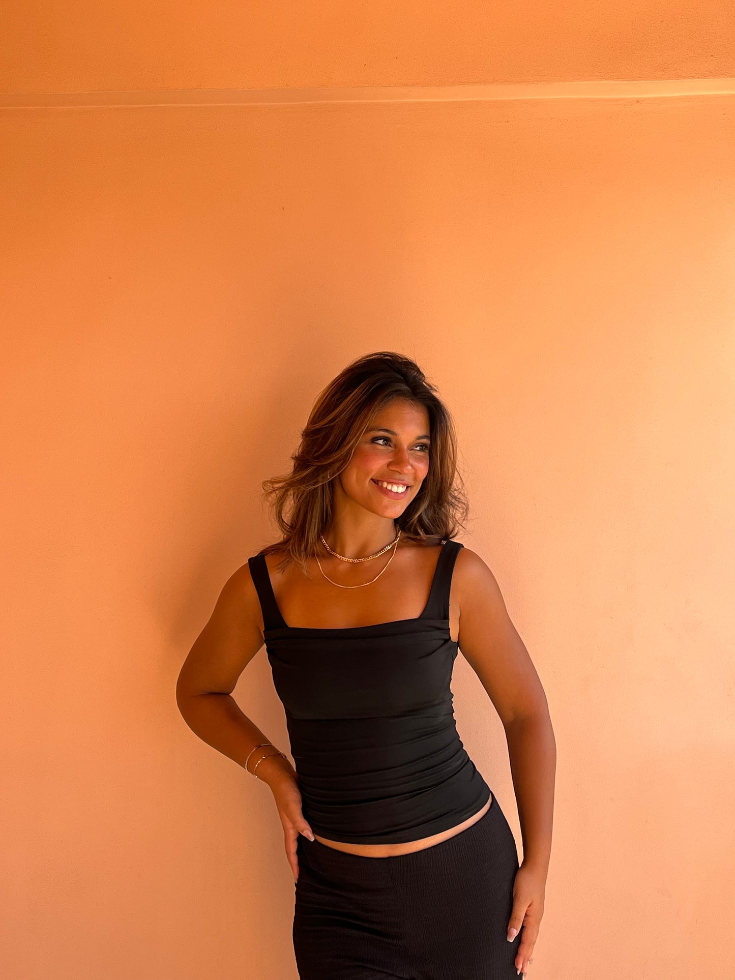 Black  Crop Top Sleeveless