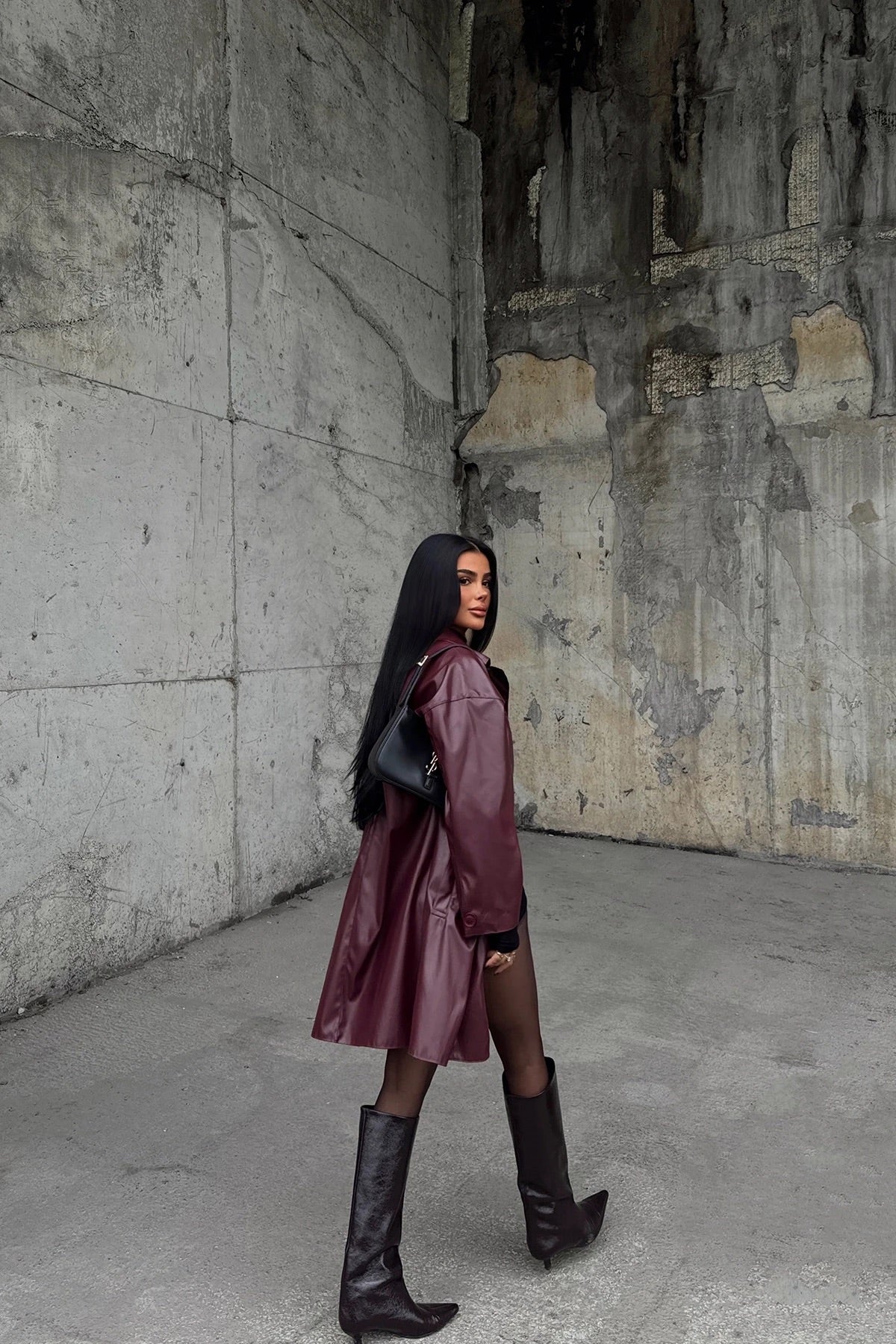 Cherry Button Detail Trench Coat