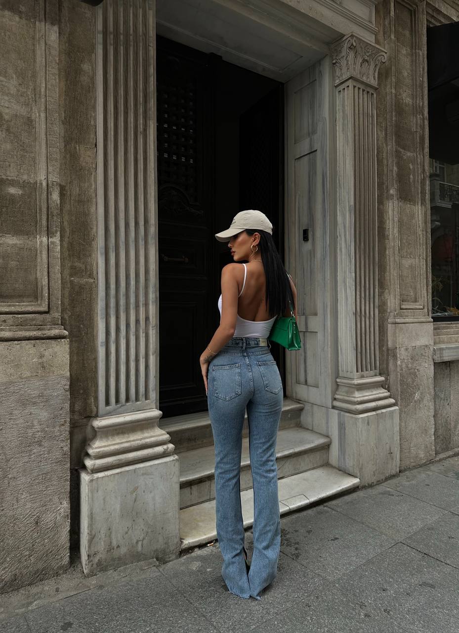 blue criss cross jeans