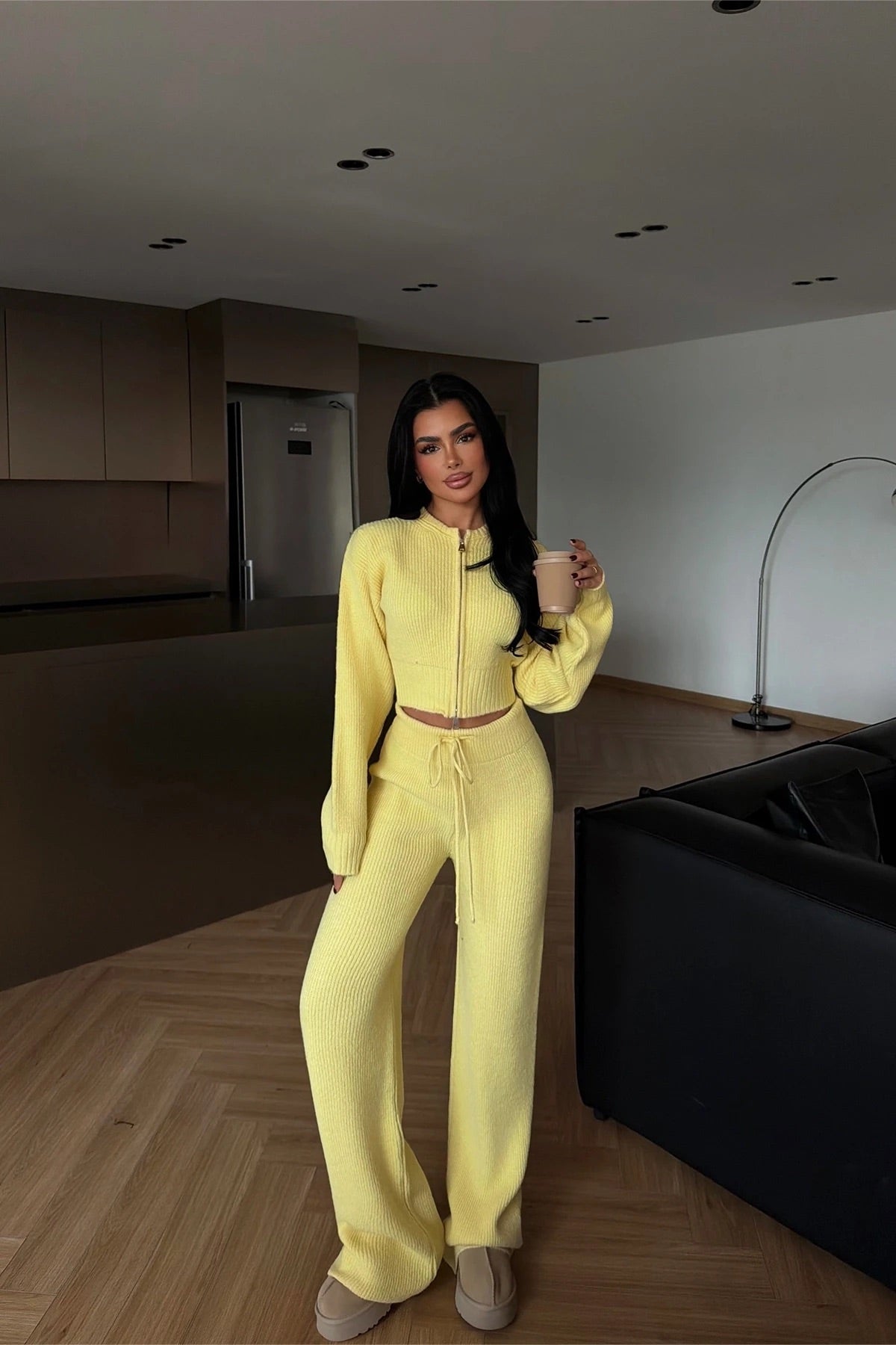 Yellow Zaria Knit Set