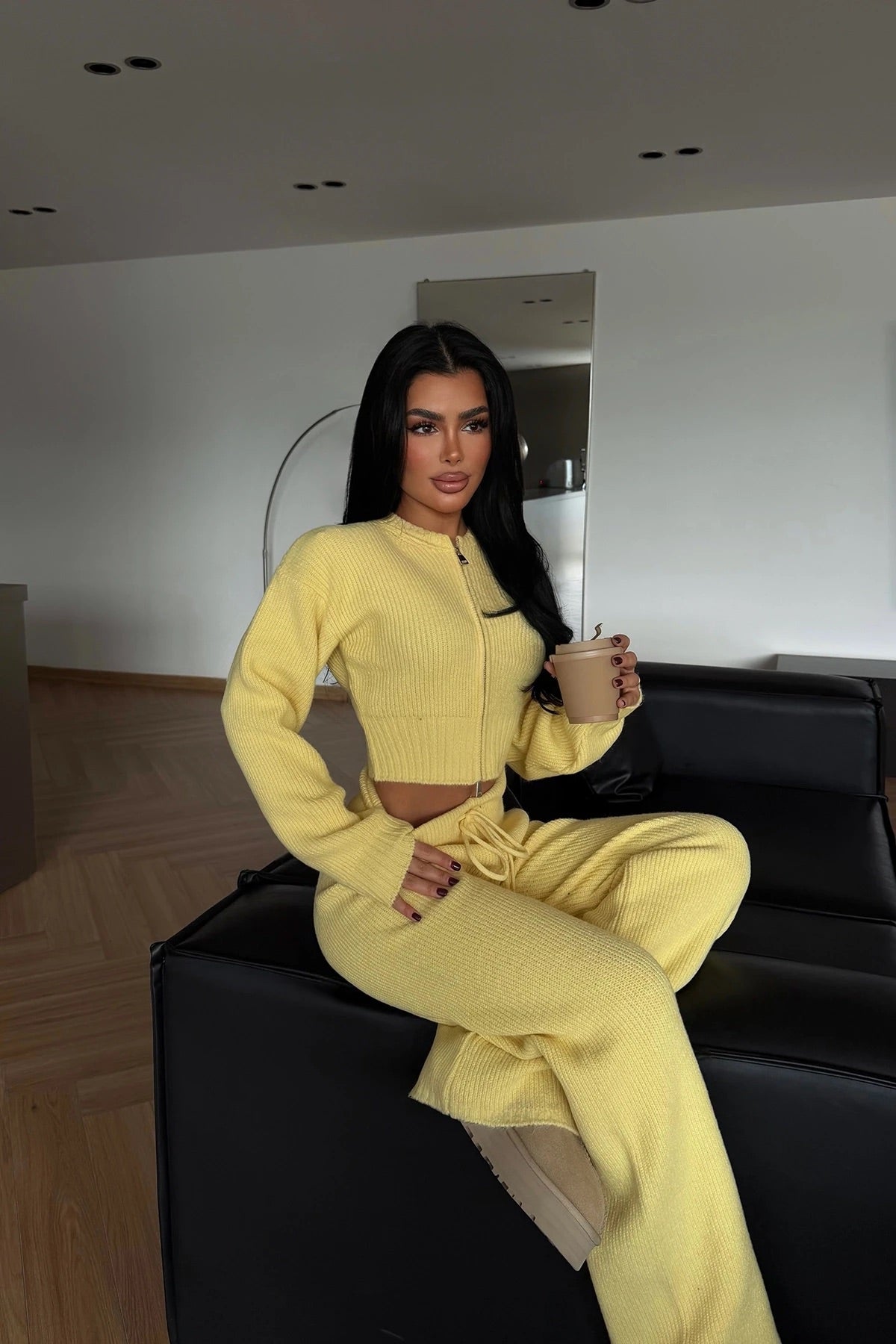 Yellow Zaria Knit Set