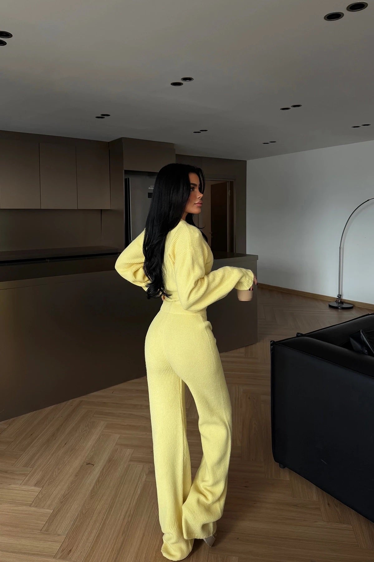 Yellow Zaria Knit Set